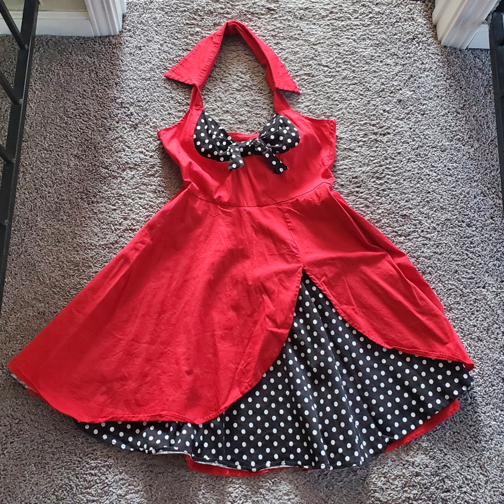 Polka Dot Rockabilly Dress
